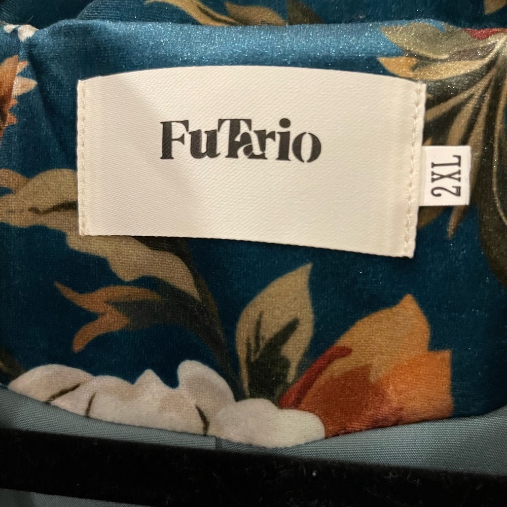 Floral Velvet Blazer - Multicolor - Picture 6 of 9